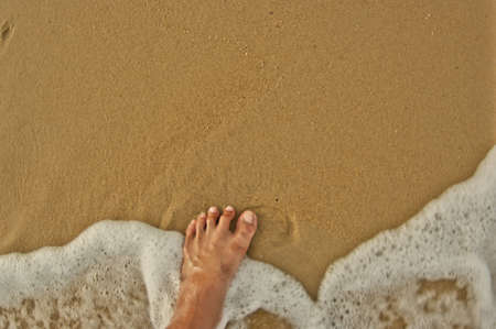 Foot the sea