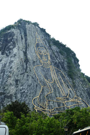 Buddha on the mountainの写真素材