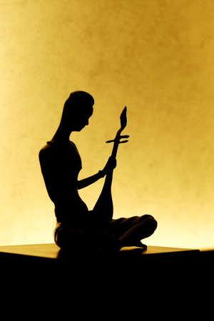 Men black statues twang in Thailandの写真素材