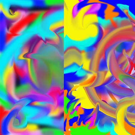 Abstract watercolor palette mix color, backgroundの写真素材