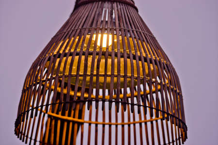 Candlelight in glass for dinnerの写真素材