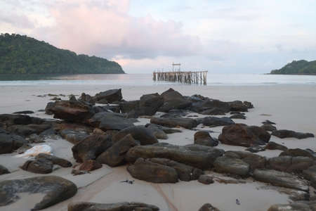 stone and seaの写真素材