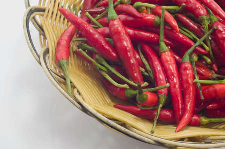 Hot chili peppers from Thailandの写真素材