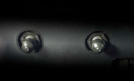 Old cassette tapes and cassette playerの写真素材