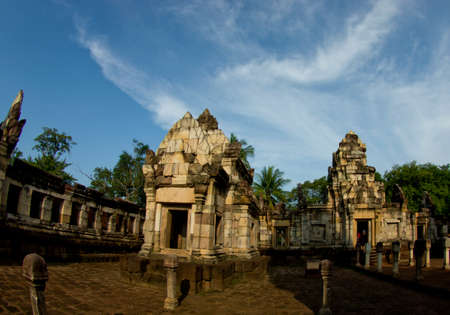 Sdok Kok Thom ancient castle Thailandの写真素材