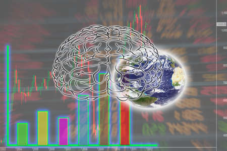 concept businessman stock marketの写真素材