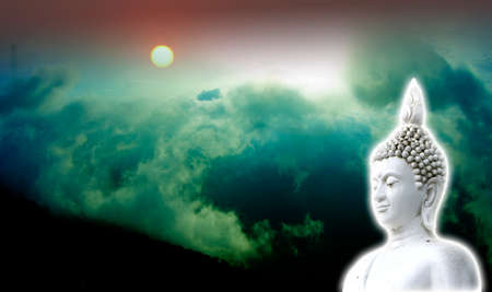 Buddhism and universeの写真素材