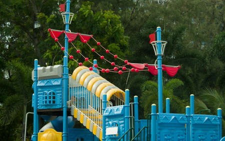 Children playground in the park