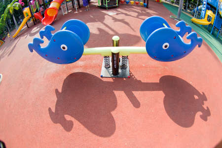 Children playground in the park