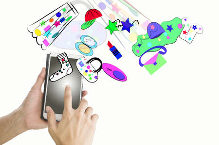 women shopping by phone