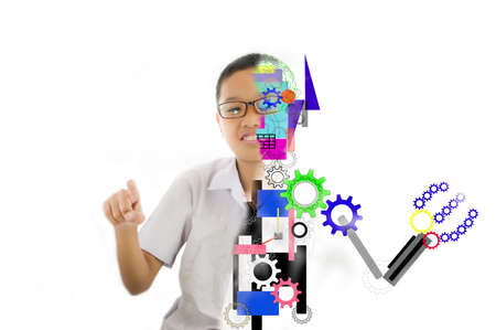 Human robot childの写真素材