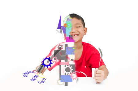 Human robot childの写真素材