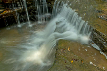 Waterfall from ravine in forest, Ubonratchathani SoiSawan waterfall