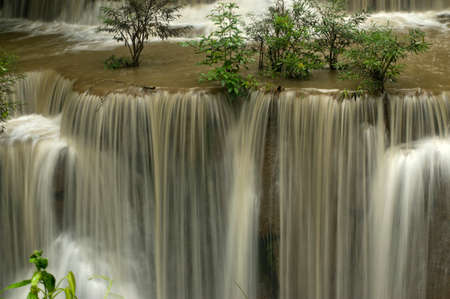 huai mae khamin waterfall kanchanaburiの写真素材