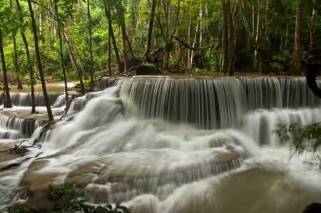 huai mae khamin waterfall kanchanaburiの写真素材