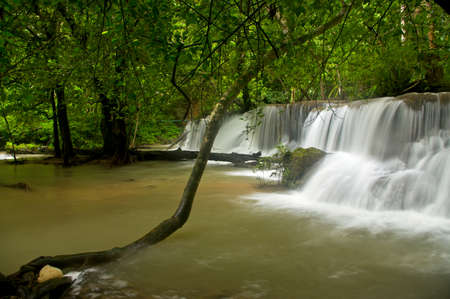 huai mae khamin waterfall kanchanaburiの写真素材