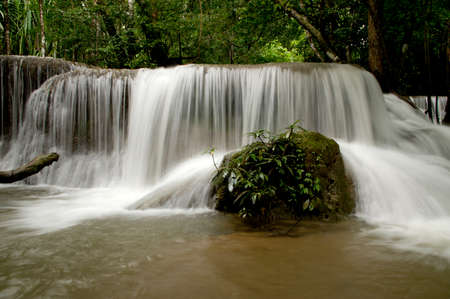 huai mae khamin waterfall kanchanaburiの写真素材