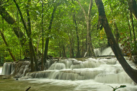 huai mae khamin waterfall kanchanaburiの写真素材