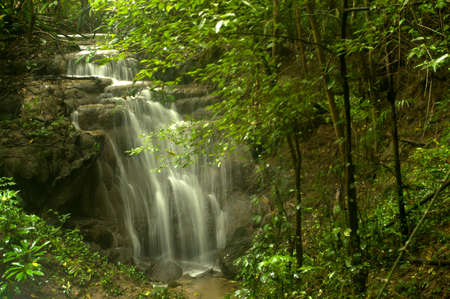 huai mae khamin waterfall kanchanaburiの写真素材