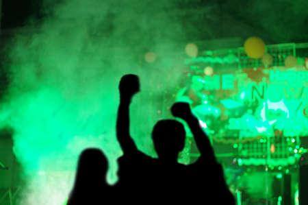 abstract light at night partyの写真素材