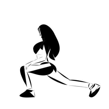 pattern fitness of womenの写真素材