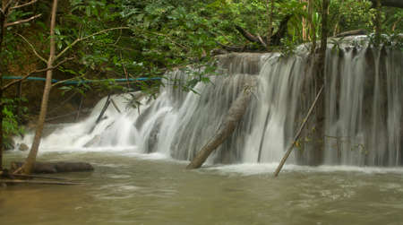 huai mae khamin waterfall kanchanaburiの写真素材