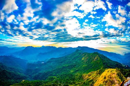 Mountain view of Phu Chee Dao at Chiangrai province, Thailand.