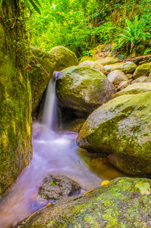 Waterfall in Phu Sang national park, Loei province, Thailandの写真素材
