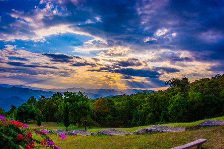 Mountain view at Thailand..の写真素材