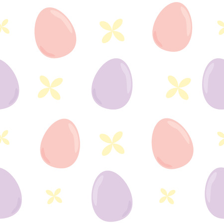 Cute Egg Easter Pastel  Seamless Pattern のイラスト素材