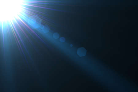 abstract of sun with flare. natural background with lights and sunshine wallpaperの写真素材
