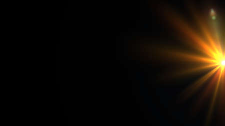 abstract of sun with flare. natural background with lights and sunshine wallpaperの写真素材