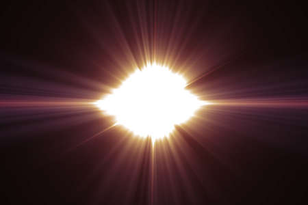 abstract of sun with flare. natural background with lights and sunshine wallpaperの写真素材