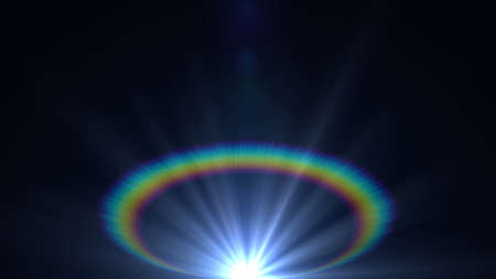 abstract of sun with flare. natural background with lights and sunshine wallpaperの写真素材