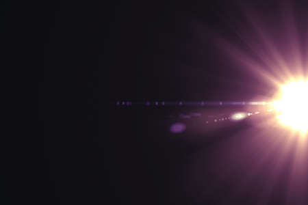 abstract of sun with flare. natural background with lights and sunshine wallpaperの写真素材