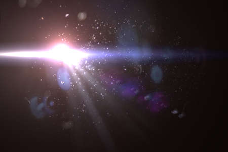 abstract of sun with flare. natural background with lights and sunshine wallpaperの写真素材