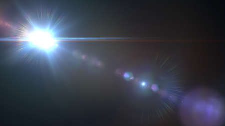 abstract of sun with flare. natural background with lights and sunshine wallpaperの写真素材