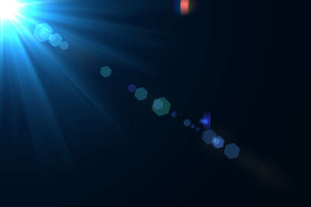 abstract of sun with flare. natural background with lights and sunshine wallpaperの写真素材