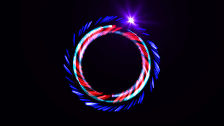 Abstract ring background with luminous swirling backdrop. Glowing spiral. The energy flow tunnel....