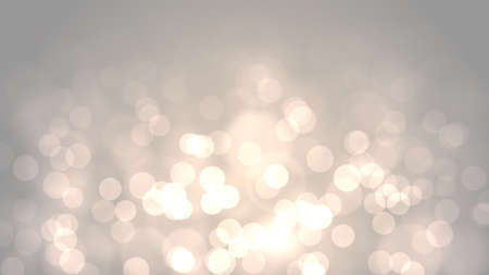 Decorative christmas background with bokeh lights and snowflakesの写真素材
