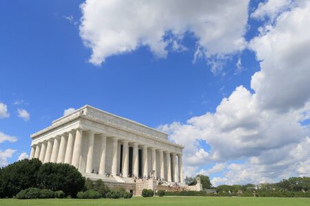 Lincoln Memorial on clear sunny day. Washington, USA-September 10, 2012のeditorial素材