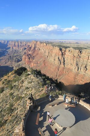 Grand canyon, famous view point; Grand Canyon, AZ, USA-March 29, 2013のeditorial素材