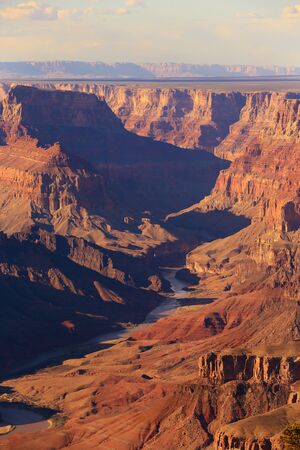 Grand Canyon, Desert View in the evening.の写真素材