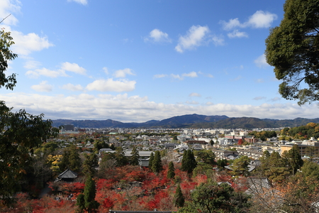 Temple in Kyoto, the Autumn season