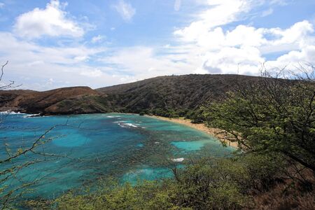 Hanauma Bay, Oafu island, Hawaiiの写真素材