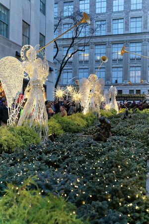 Rockefeller Christmas tree, Christmas season in Manhattan