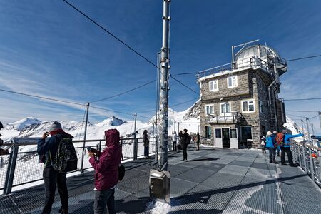 Top of Europe, Observatory of Jungfraujoch Mountainのeditorial素材