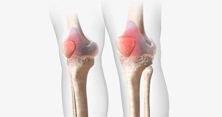 Rheumatoid arthritis (RA) is a chronic, autoimmune, inflammatory condition. 3D renderingの写真素材