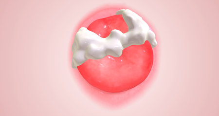 In women, chlamydia bacteria infect the cervix, causing cervical inflammation, pus production, and discharge.3D renderingの写真素材