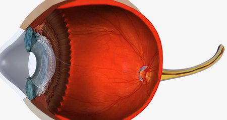 Keratoconus is an eye disease that affects the structure of the cornea. 3D renderingの写真素材